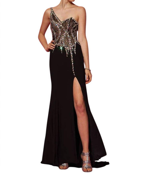 Jvn - 0ne Shoulder Jersey Gown