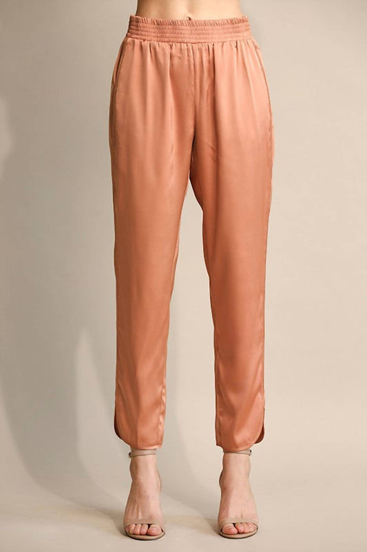 Straight Leg Satin Pants