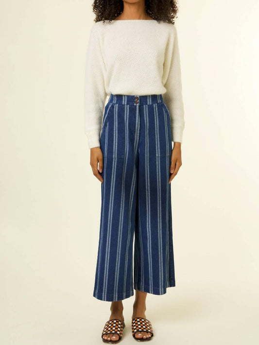 Frnch - Kelly Striped Denim Pants