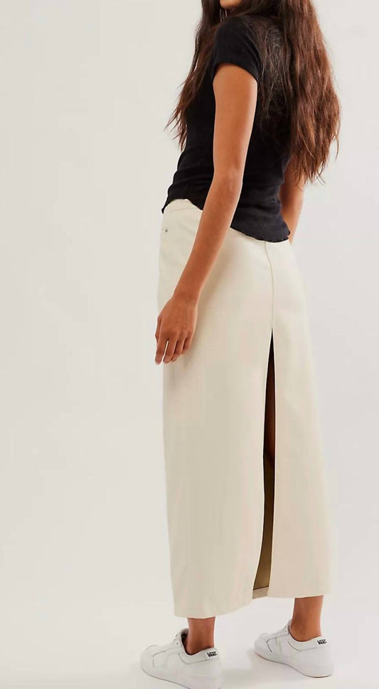 Free People - City Slicker Vegan Maxi Skirt