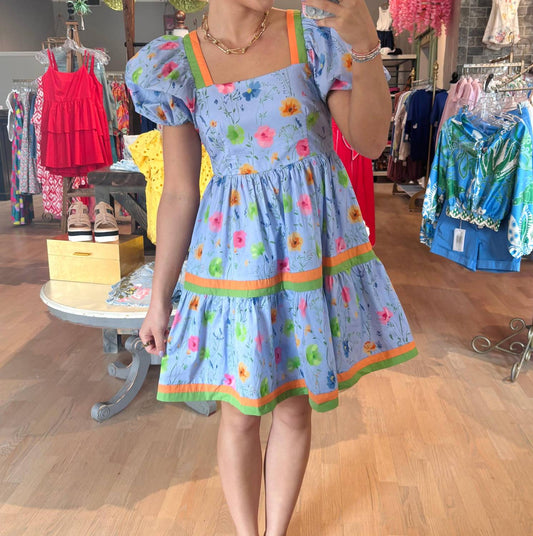 Entro - Square Neckline Mini Dress