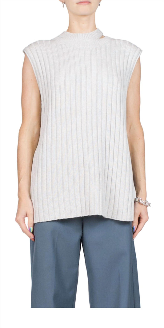 St. Agni - Deconstructed Rib Knit Tunic