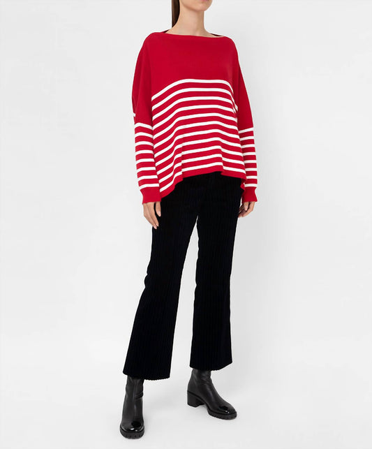 Valentino - Striped Jumper With Logo Pattern