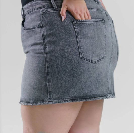 Good American - Denim Mini Skirt
