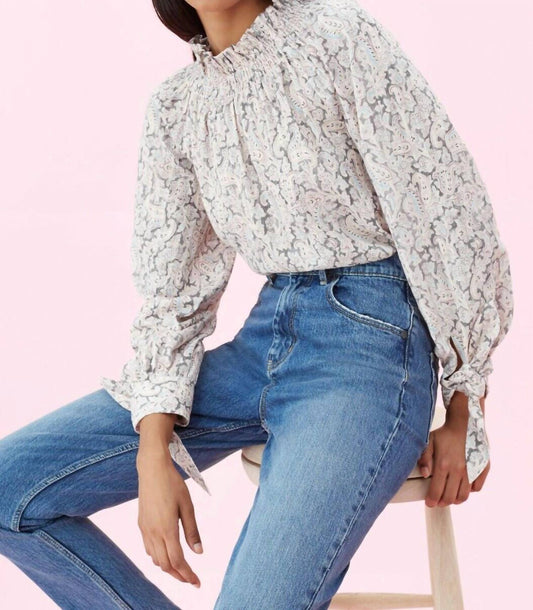 Rebecca Taylor - Paisley Print Smocked Boho Top