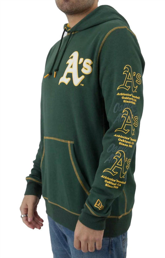 New Era - Men's Oakland Athletics Team Split Pullover Hoodie