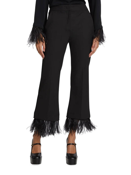 Marella - Edoardo Pant With Feather Trim