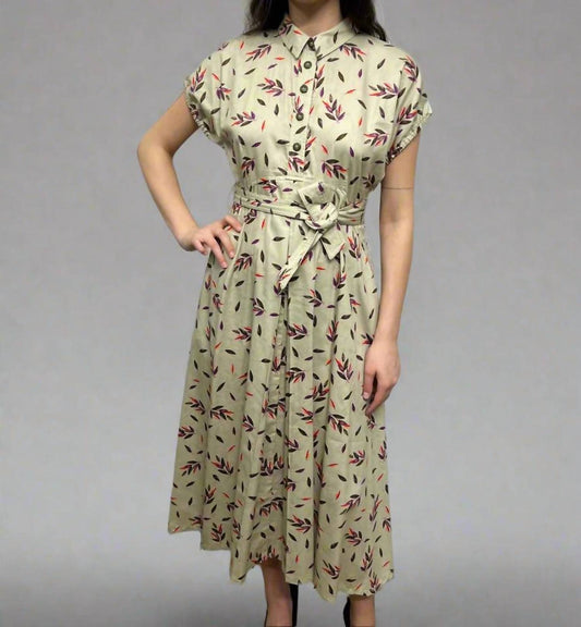 Mosaic - Floral Print Midi Dress