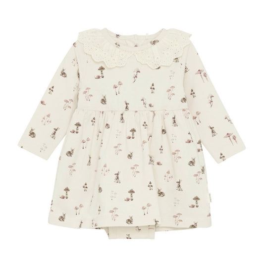 Minymo - Girl's Eyelet Skirted Romper