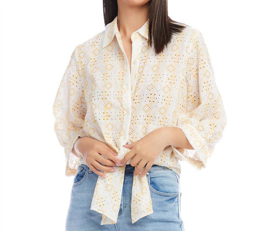 Karen Kane - Daisy Tie-front Top