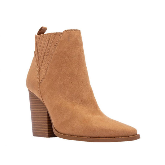 Qupid - Women's Faux Suede Bootie