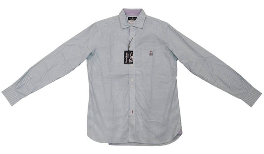 Men's Long Sleeve Checkered Polo