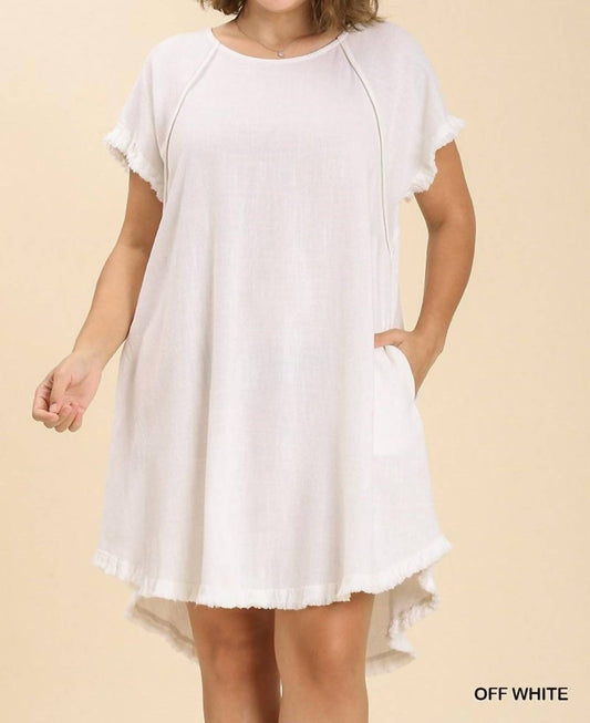 Umgee - Linen Fringe Dress - Plus