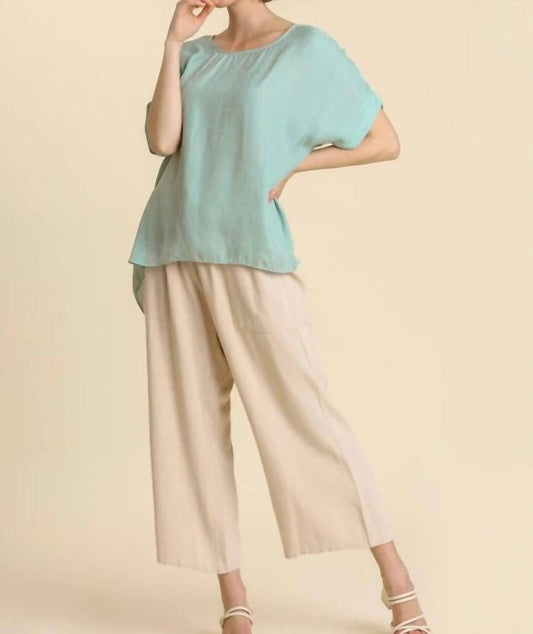 Umgee - Animal Jacquard Dolman Sleeve Top