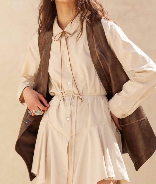 Promesa - Vegan Leather Snap-front Vest