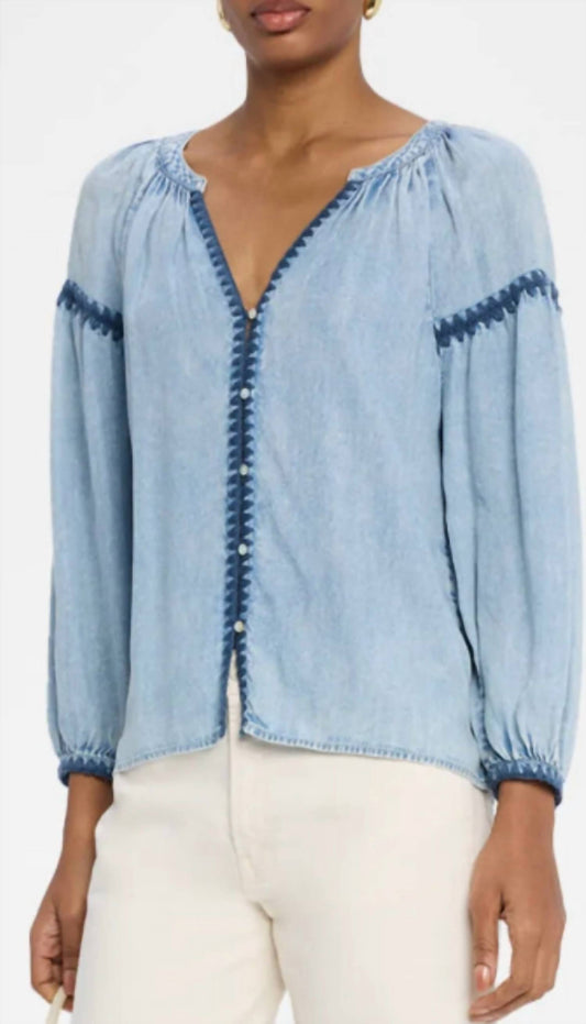 Rails - Toshi Denim Peasant Top