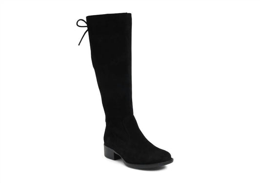 Born - Women's Cotto Back Lace Up Suede Leather Knee High Riding Boots