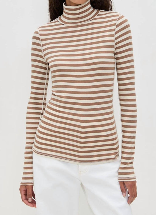 Free People - Good Good Turtleneck Stripe Sweater