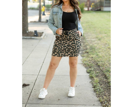 Julia Rose - The Liana Leopard 2.0 Jogger Skirt