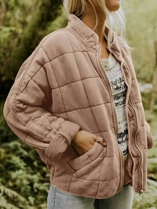 Sweet As A Peach - Quilted Winter Jacket