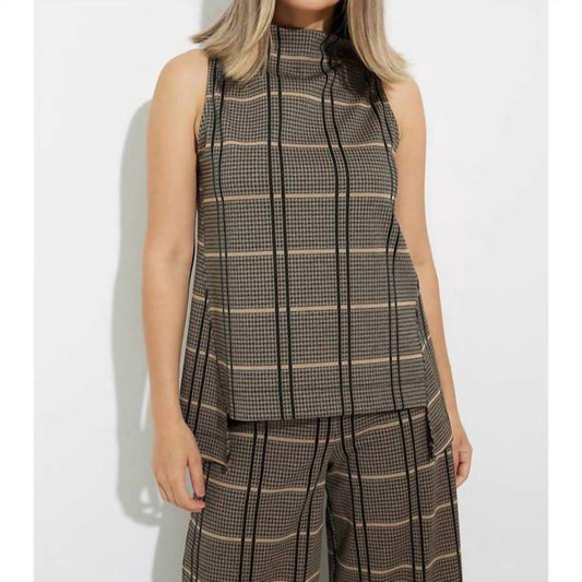 Joseph Ribkoff - Sleeveless Herringbone Top