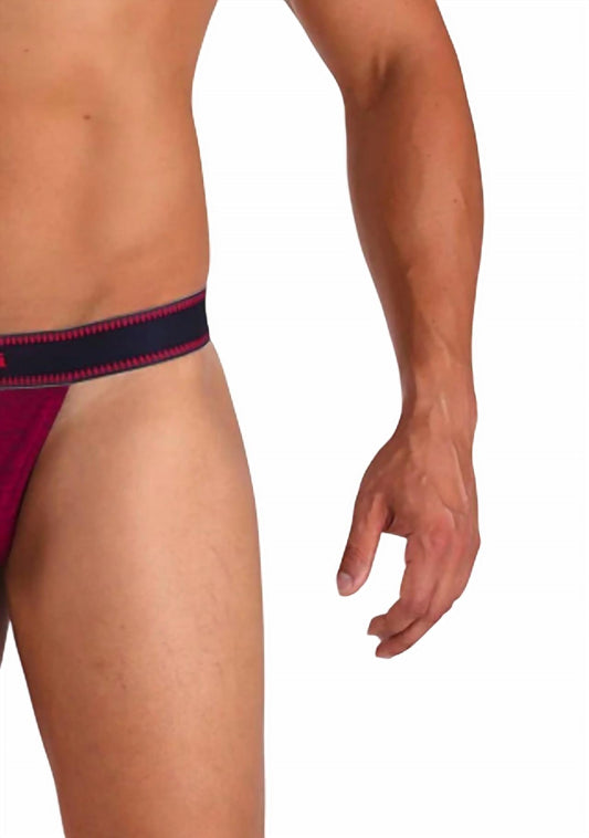 Papi - Textured Sport Injected Slub Jersey Thong