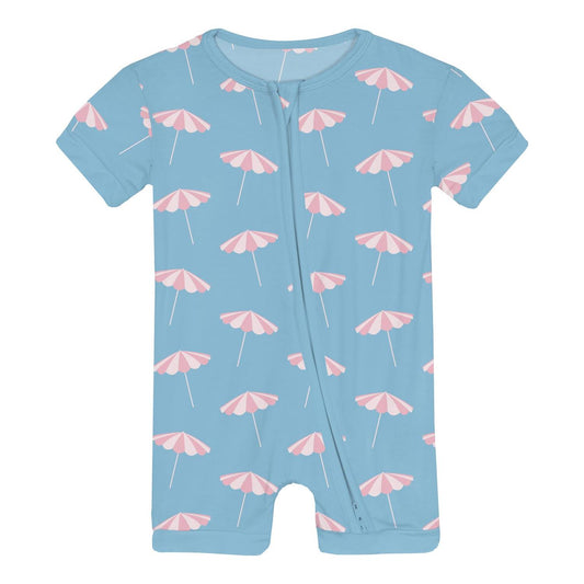 Kickee - Infant & Toddler Unisex Shorty Sleeper With Zipper