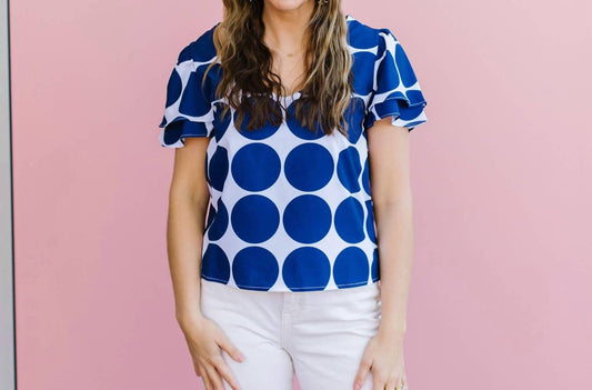 Michelle Mcdowell - Grayson Dot Party Top