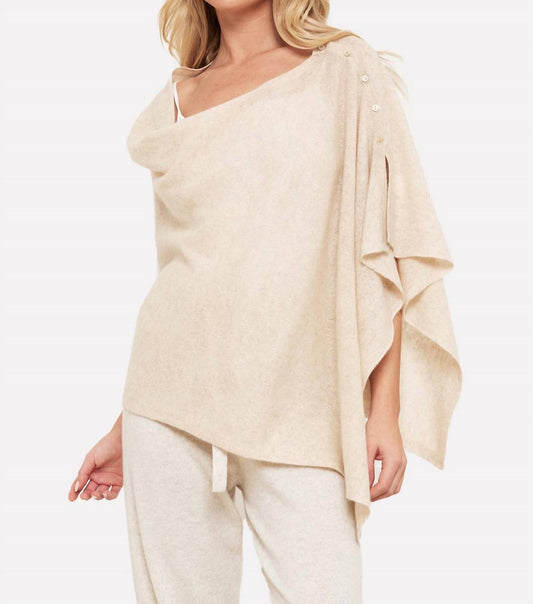 Brodie Cashmere - Button Up Shawl Top