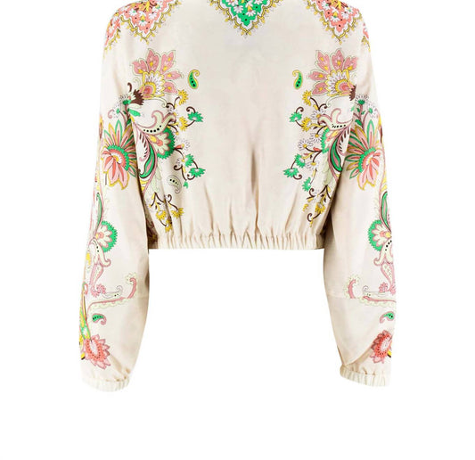 Etro - Women's Print Cropped Bomber Jacket