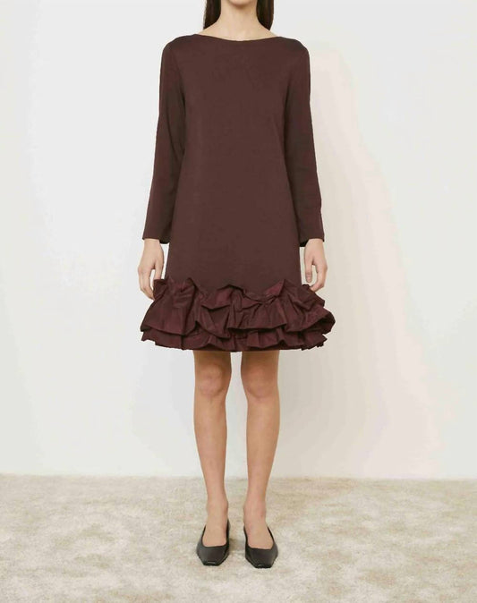 Meimeij - Ruffle Bottom Mini Dress