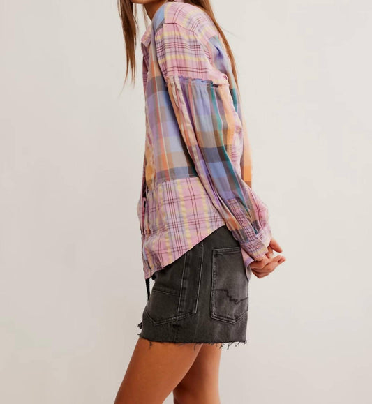 Free People - Madras Dream Button Up Top