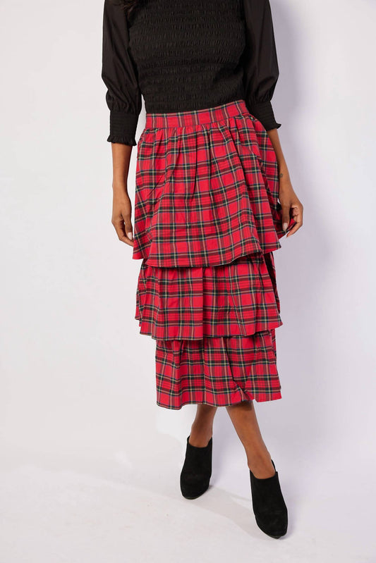 Sail To Sable - Tiered Midi Skirt