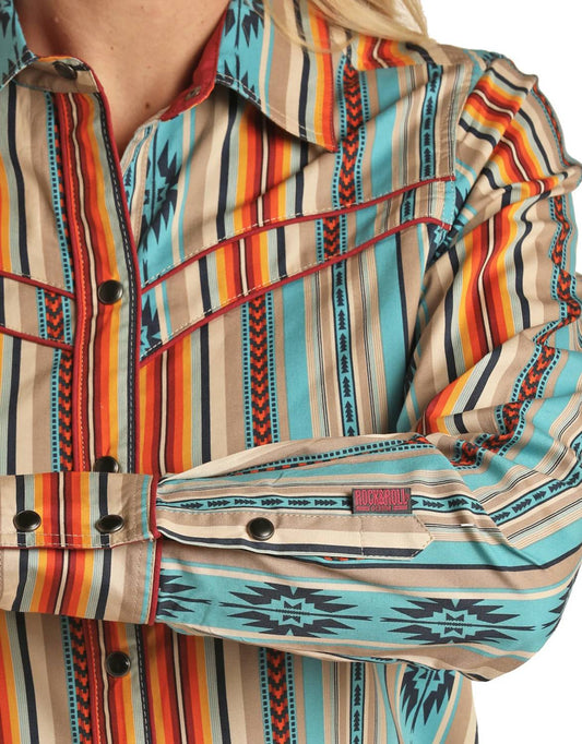 Rock & Roll Cowgirl - Dale Brisby Woven Snap Shirt