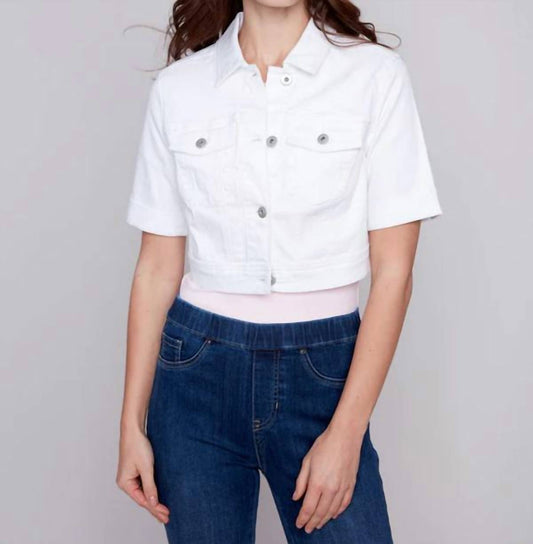 Charlie B - Short Sleeve Crop Jacket