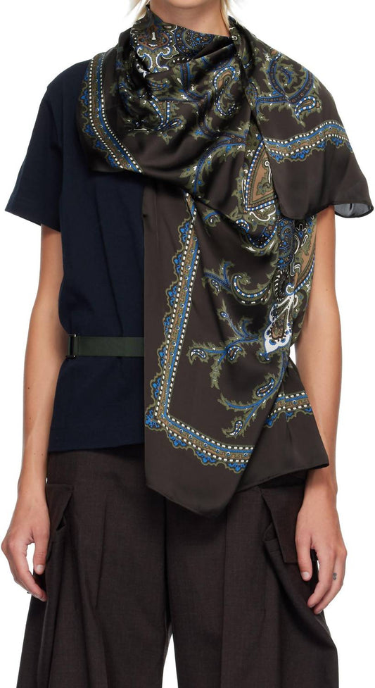 Sacai - Paisley Print X Cotton Jersey T-shirt