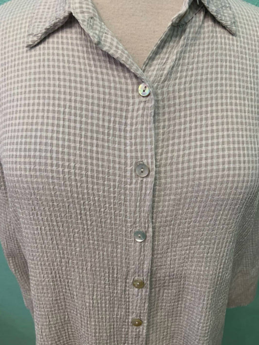 Cut Loose - Women's Easy Crop Shirt Crinkle Check