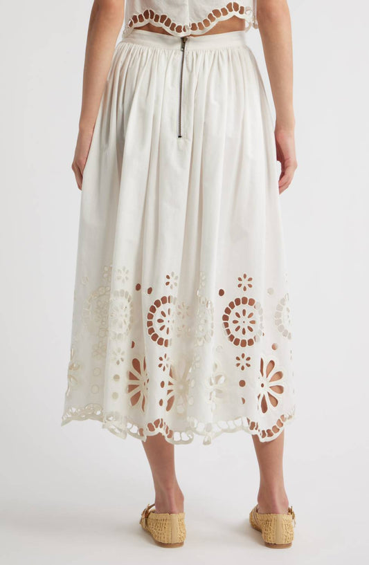 The Great. - Super Bloom Eyelet Skirt