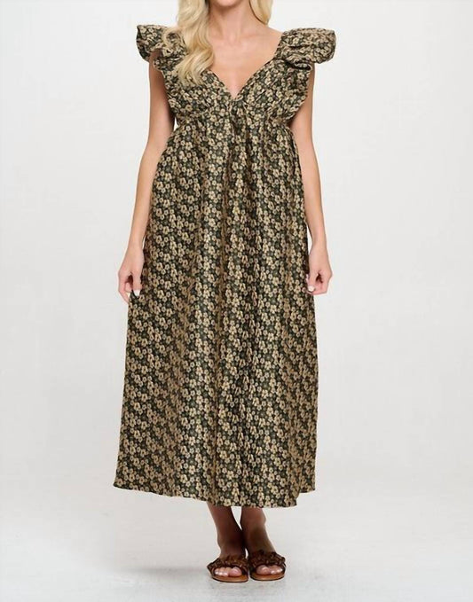 Meet Me In Santorini - Daisy Jacquard Maxi Dress