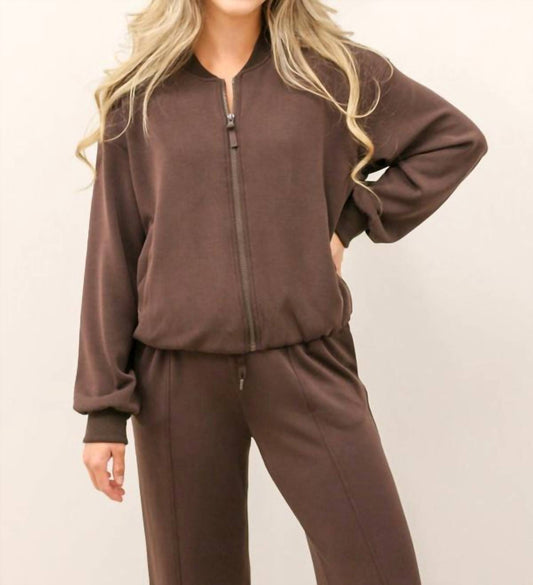 Skies Are Blue - Soft Modal Bomber Jacket