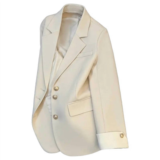 Uzwholesale - Women's Leisure Style Block Sleeve Blazer
