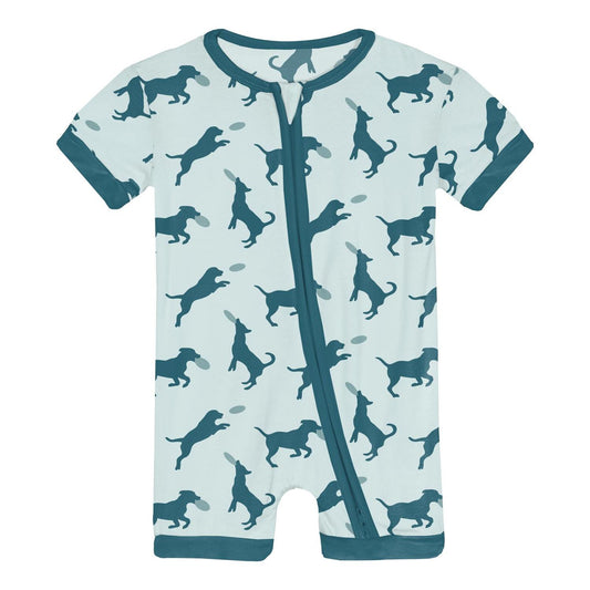 Kickee - Infant & Toddler Girl's Shorty Romper With Zipper