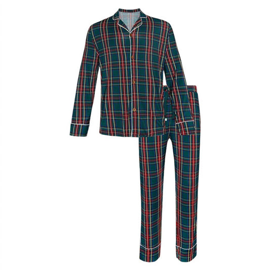 Posh Peanut - Men’s Plaid Long Sleeve & Relaxed Long Pajama Pants