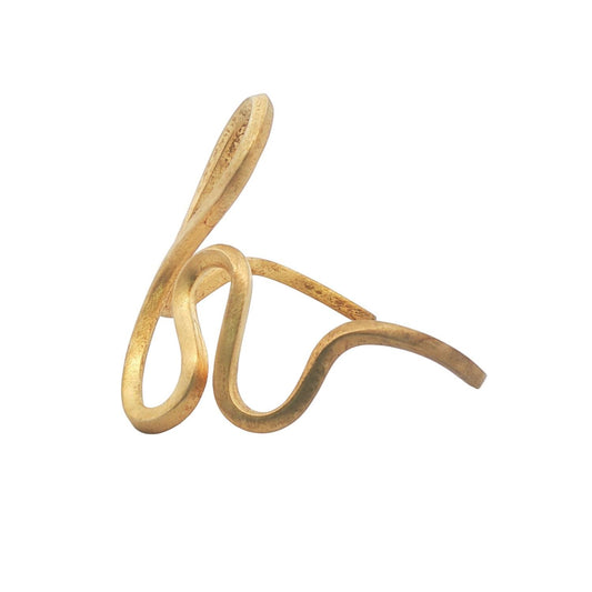 Mk Diamonds & Jewelry - Women's Sculptural Abstract Vermeil Cuff Bracelet