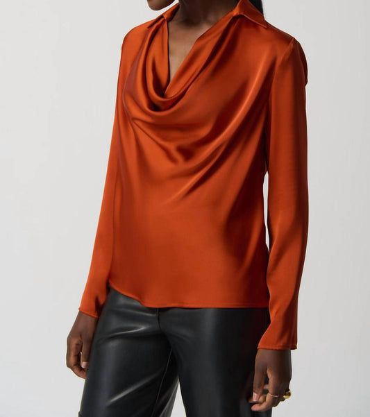Joseph Ribkoff - Tandoori Satin Blouse