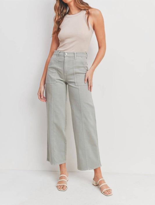 Just Black Denim - Seamed Utility Straight Leg Jeans