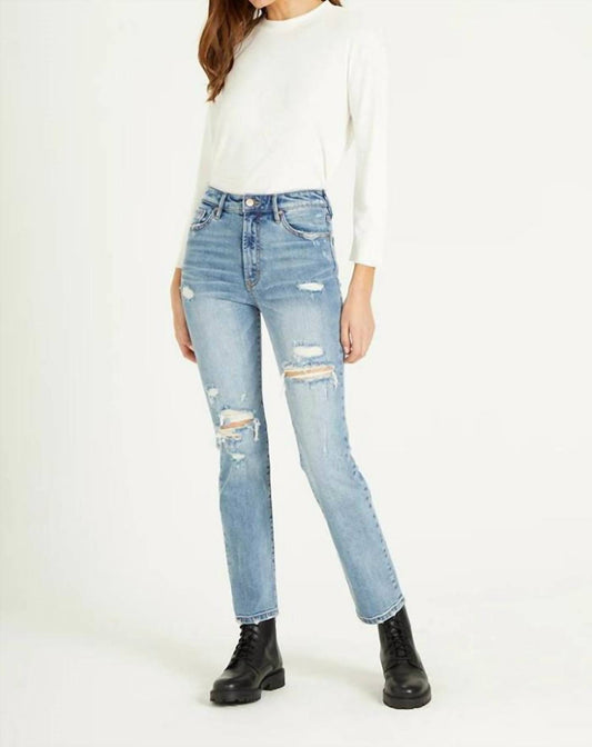 Dear John Denim - Frankie Distressed Straight Jeans