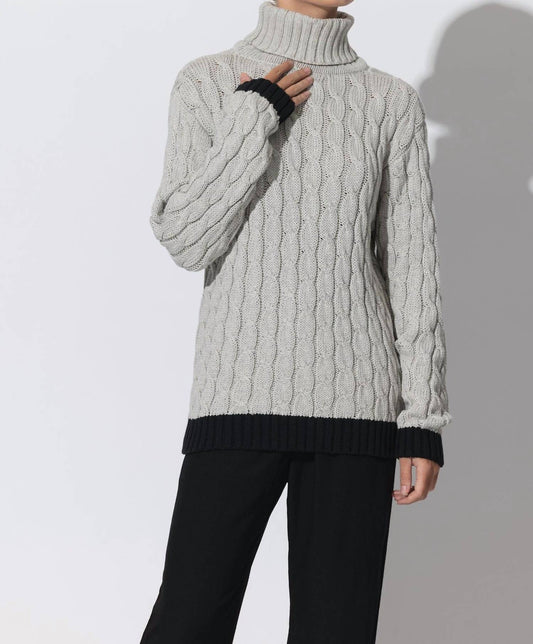 Lusana - Freda Knitted Cable Sweater