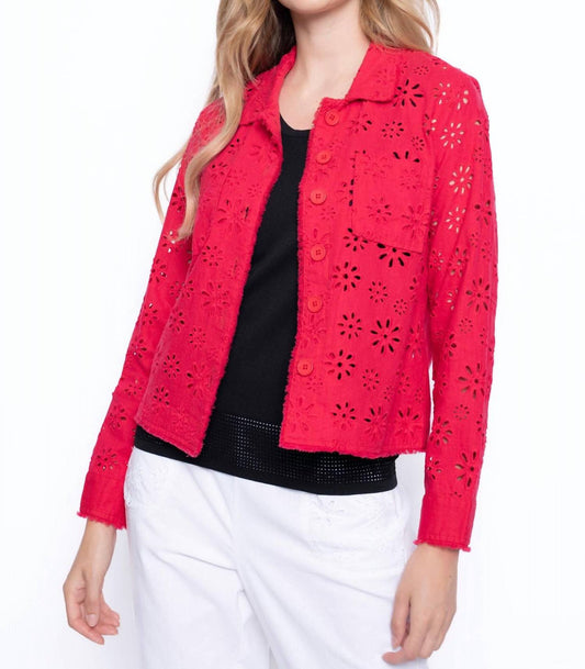 Picadilly - Eyelet Embellished Jacket