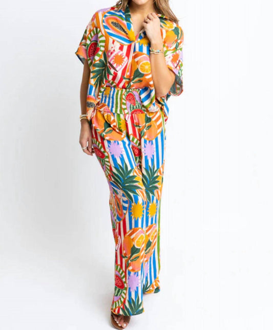 Karlie - Tropical Island Fruit Pants